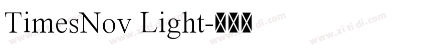 TimesNov Light字体转换